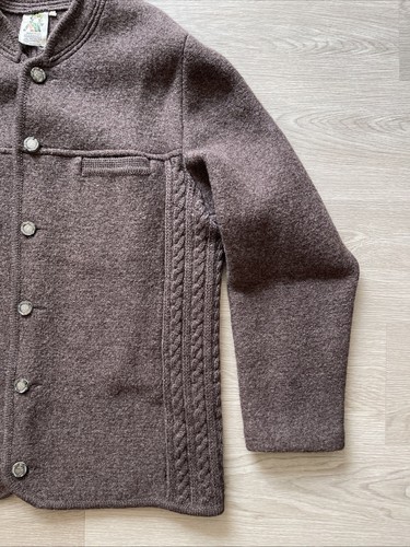 Munchner Strickmoden Vintage Wool Coat Jacket Cardigan Knit Germany B1 - Picture 2 of 13