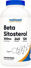 Nutricost Beta Sitosterol 240 Softgels, 500mg - GMO and Gluten Free, 120 Serving