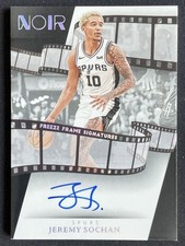 Jeremy Sochan 2023-24 Panini Noir Freeze Frame Signatures Auto /99 #FFS-JSO