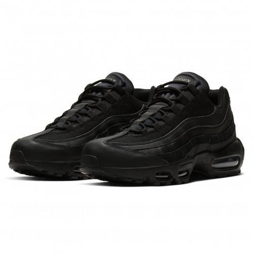 Nike Air Max 95 Essential Herren Triple Schwarz Grau Leder OG Wildleder Verschiedene Größen - Bild 14 von 21