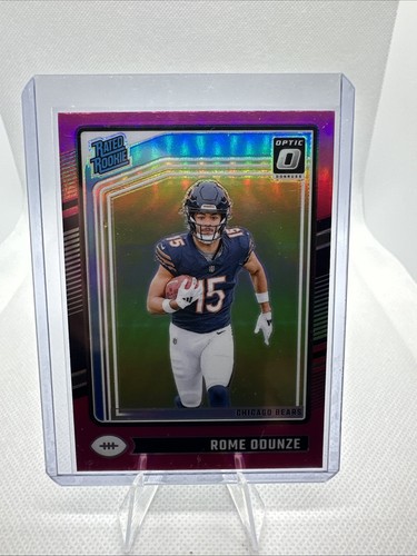 2024 TRUE Optic Pink Parallel Rated Rookie Rome Odunze #286 (RC) Card