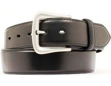 Nocona Western Belt Mens Leather Smooth Overlay Black N2450401