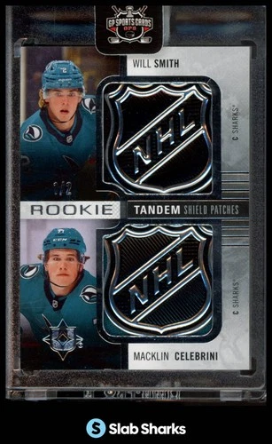 2024 UD ULTIMATE WILL SMITH MACKLIN CELEBRINI ROOKIE TANDEM SHIELD PATCH RC 1/2