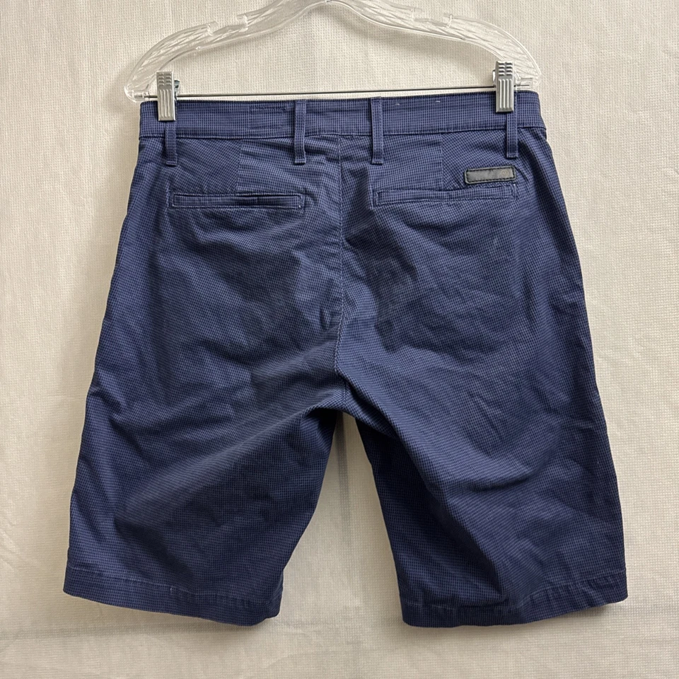 Shorts relaxado AG Goldschmied masculino tamanho 30R azul mistura de algodão The Griffin - Imagem 2 de 4