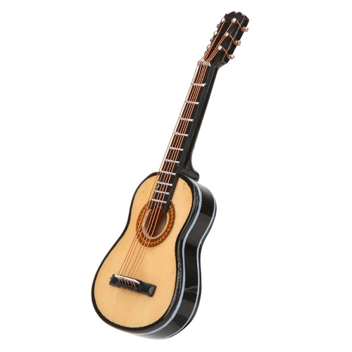 Basswood G Guitar Shaped 3D Decorative Refrigerator Accessory Tools 10cm Part - Picture 7 of 10