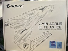 NEW Z790 AORUS ELITE AX ICE Intel Gaming Motherboard OPEN BOX; SEALED PRODUCT