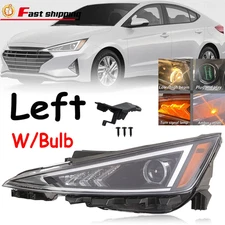 For 2019 2020 Hyundai Elantra Projector Headlight Assembly Driver Left Halogen