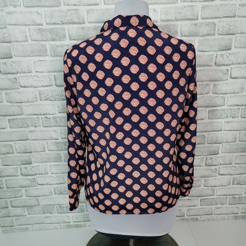 Vintage Worthington Essentials Navy Long Sleeve Button Front Career Casual Shirt - Picture 5 of 7