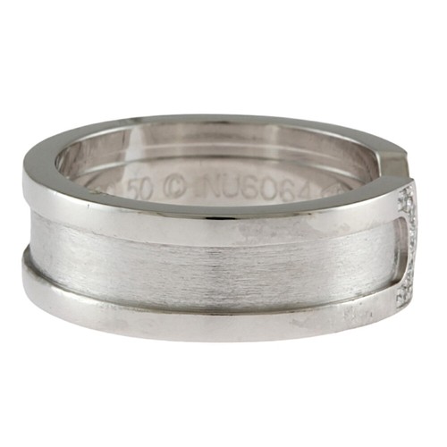 CARTIER Ring US 5 3/8 EU50 K18 white gold diamond 2C diamond used - Picture 6 of 8