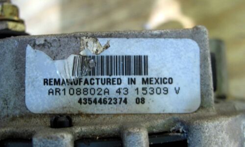1988 Corvette Alternator Remanufactured Untested Spins Freely - Picture 3 of 5