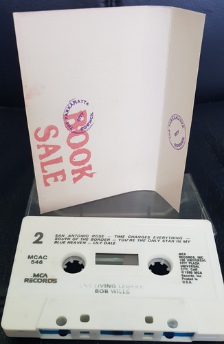 Bob Wills - The Living Legend - country cassette tape excellent, cover VG+ - Picture 2 of 2