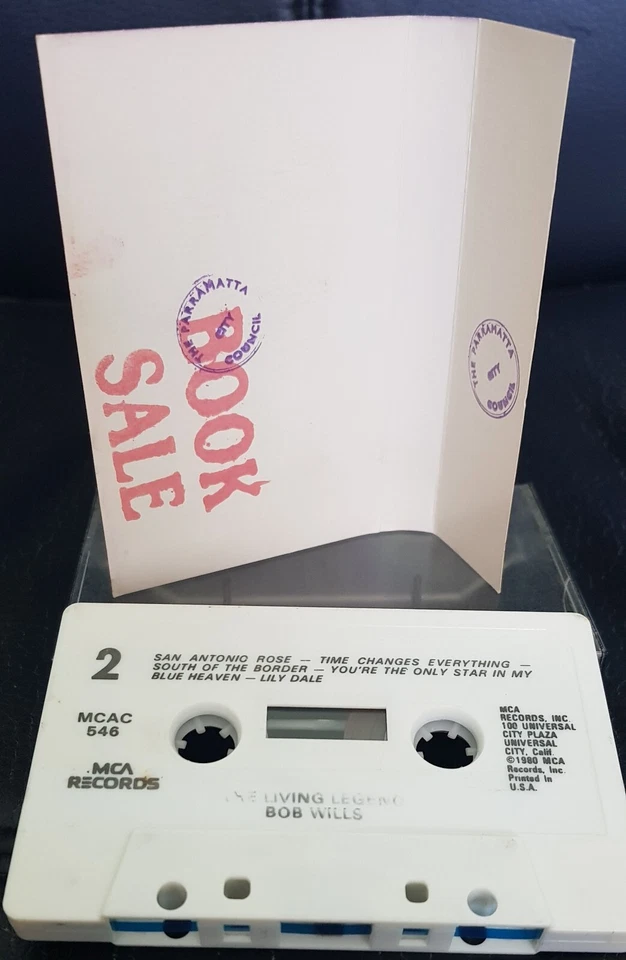 Bob Wills - The Living Legend - country cassette tape excellent, cover VG+ - Image 2 of 2