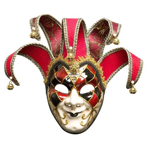 Venezianische Maskerade Masken Vollgesicht Narr Joker Cosplay Wandmaske Halloween - Bild 5 von 22