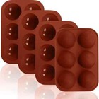 4 Piece Set 6-Cavity Semi Sphere Silicone Mold – For Hot Chocolate Bombs & More