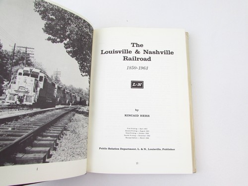 Louisville & Nashville Eisenbahn 1850-1963 von Kincaid A Herr 1964 überarbeitete Ausgabe HCDJ - Bild 8 von 11