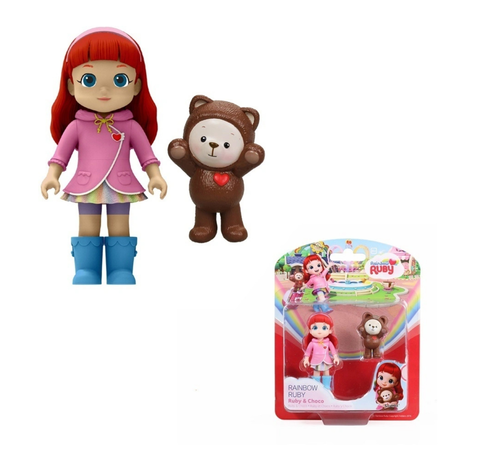 Rainbow Ruby Doll Ruby & Choco Toy Action Figurine Silverlit 89022