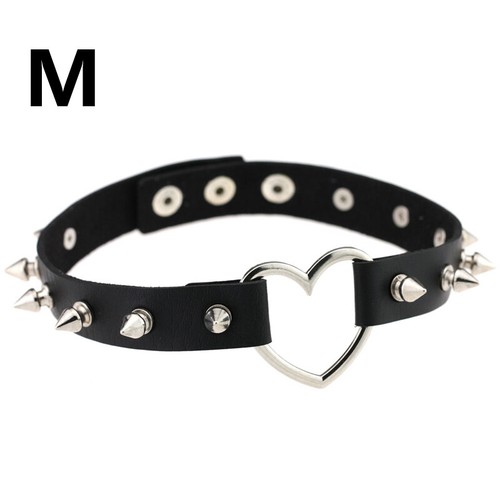 Women Adjustable Punk Choker Necklaces Collar Rivet PU Leather Alloy Hip Hop 1PC - Picture 24 of 27