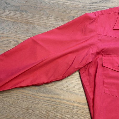 VTG Malco Modes San Fran Deep Pink Western Pearl Snap Shirt Mens 16 33 USA Made - Picture 5 of 16