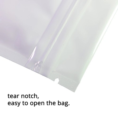 2.5x3.5in Many Colors Glossy Clear Front Mylar Foil Flat Zipper Pouch Bag M - Picture 4 of 10
