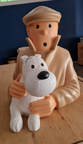Grand Buste TINTIN & MILOU 40cm / 31cm