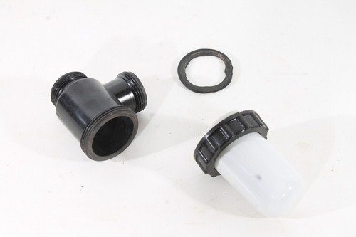 altes Siphon Bauhaus für Waschbecken Ablaufgarnitur Porzellan Bakelit Vintage - 第 9/10 張圖片