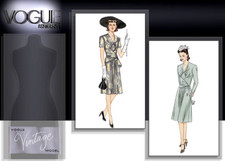 Retro Circa 1943 Dress Sewing Pattern U-Pick Size 6-22 Vogue 2876 NEW OOP