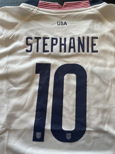 NIKE DriFit USA #10 Stephanie 2021 CONCACAF Soccer Jersey White Size: Small - Picture 3 of 11