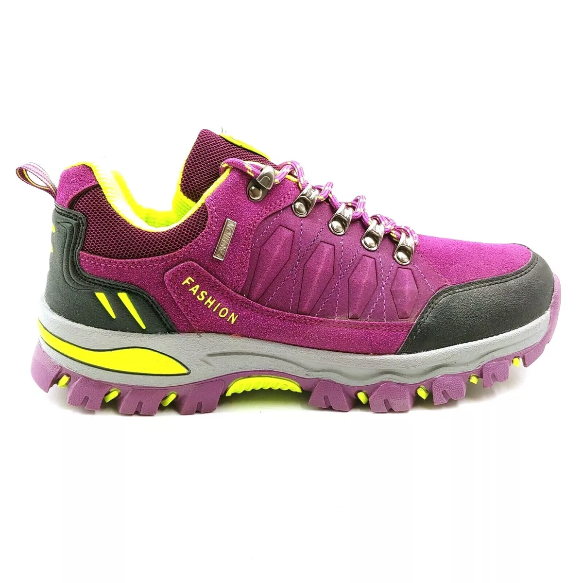 Purple and lime green best sale shoes