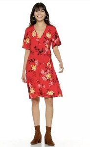 old navy red floral dress