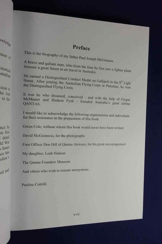 THE MAN AUSTRALIA FORGOT Pauline Helen Cottrill PAUL McGINNESS QANTAS CO-FOUNDER - Picture 5 of 10