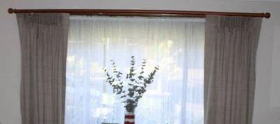Timber Curtain Rod Pelmet For Drawstring Curtains 3 Available