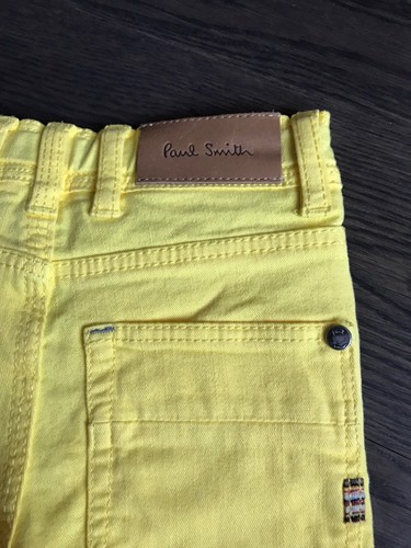 New Paul Smith Junior Boy Girl Yellow Slim Skinny Pants Jeans Size 4 - Picture 1 of 8