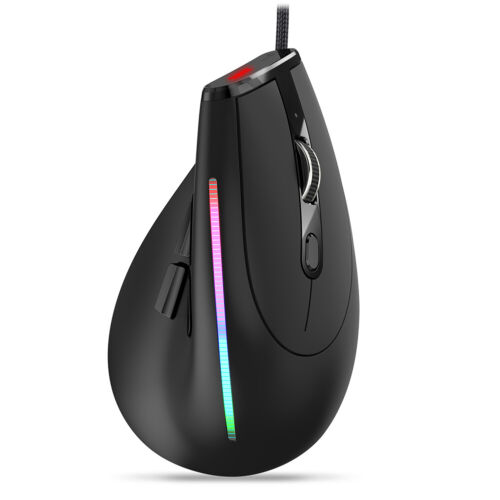 ZELOTES USB Wired Mouse Ergonomic T-50 Wired Vertical Mouse 12800 DPI Adjustable - Picture 6 of 12