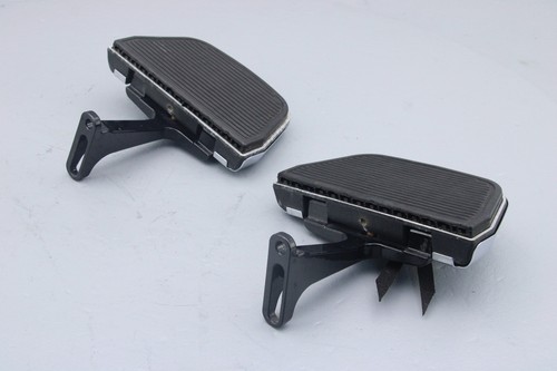 2011 Harley Electra Glide Back Rear Foot Board & Mount Brackets CHROME COVERS - Picture 8 of 11