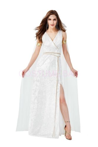 Women Fever Greek Goddess Venus Roman Athena Toga Cleopatra Fancy Dress Costume - Picture 2 of 11
