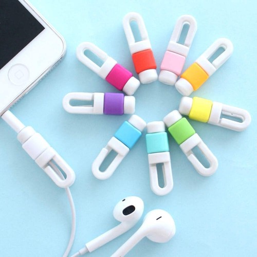 100 PCS Earphone Headphone Wire Cable Line Protective Cover Winder Cord Wrap Org - Afbeelding 4 van 7