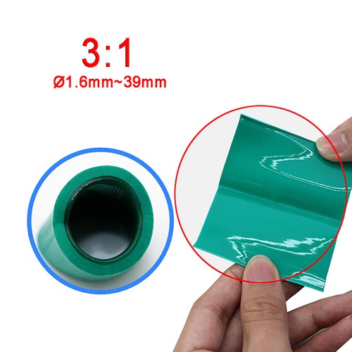 Green 3:1 Adhesive Heat shrink Waterproof HeatShrink Glue Lined Tube Sleeve - Picture 5 of 6