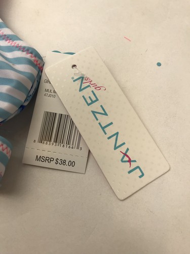 Jantzen Little Girls Size 5 NEO Nautical Bikini Maze Print UPF 50+ New $38 - Picture 6 of 10