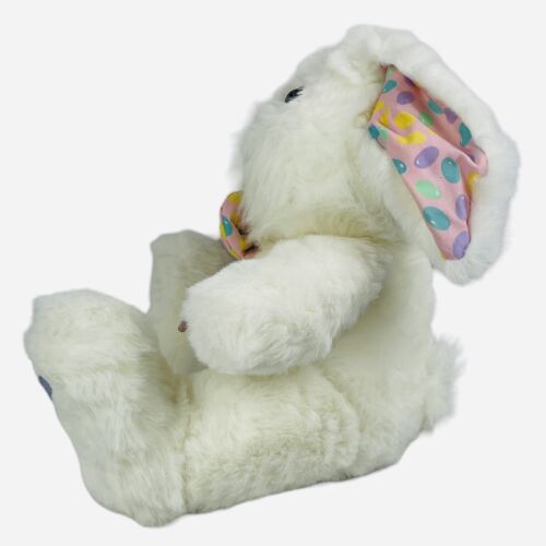 Moño vintage años 90 Dan Dee blanco 14" conejo de Pascua felpa orejas jellybean jalea - Imagen 4 de 19