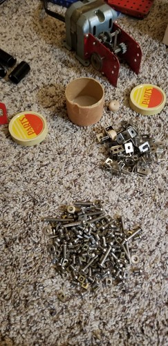 1938 A C GILBERT ERECTOR SET 7 1/2 ENGINEER'S SET REVERSING EKECTRIC ENGINE EUC - Picture 23 of 23