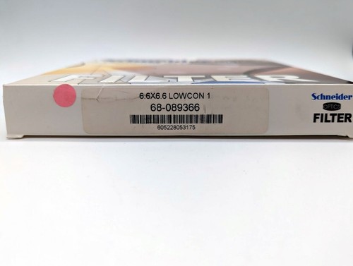 New Schneider 6.6x6.6" Low Contrast 1 Water White Glass Filter MFR #68-089366  - Picture 1 of 4