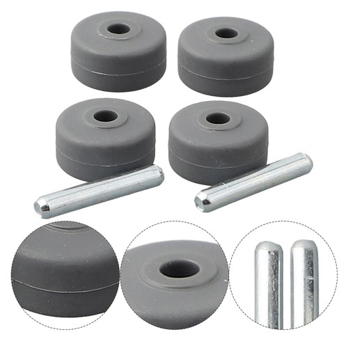 4 Vorderräder + 2 Achsen Ersatz-Kit für Hai-Staubsauger Teile Zubehör - Bild 4 von 5
