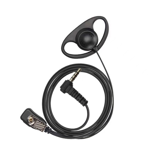 1*D-Shape Earpiece Headset PTT MIC Hidden For YAESU Vertex VX-1R 5R VX-110 VX298 - Zdjęcie 3 z 8
