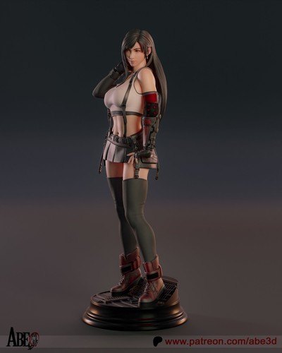 Abe3D Tifa Lockheart FF7 1/6 1/4 scale printed resin model unpainted DIY kit - Picture 10 of 20