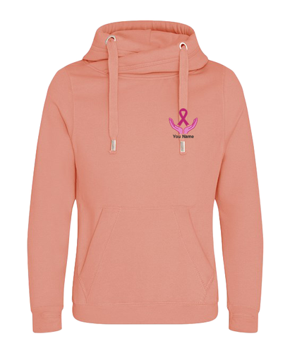 Personalised Embroidered Just Hoods Awdis Your Name Breast Cancer Awareness - Bild 23 von 30