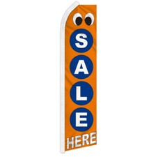 Sale Here Swooper Flutter Advertising Feather Flag Sale Flag Orange