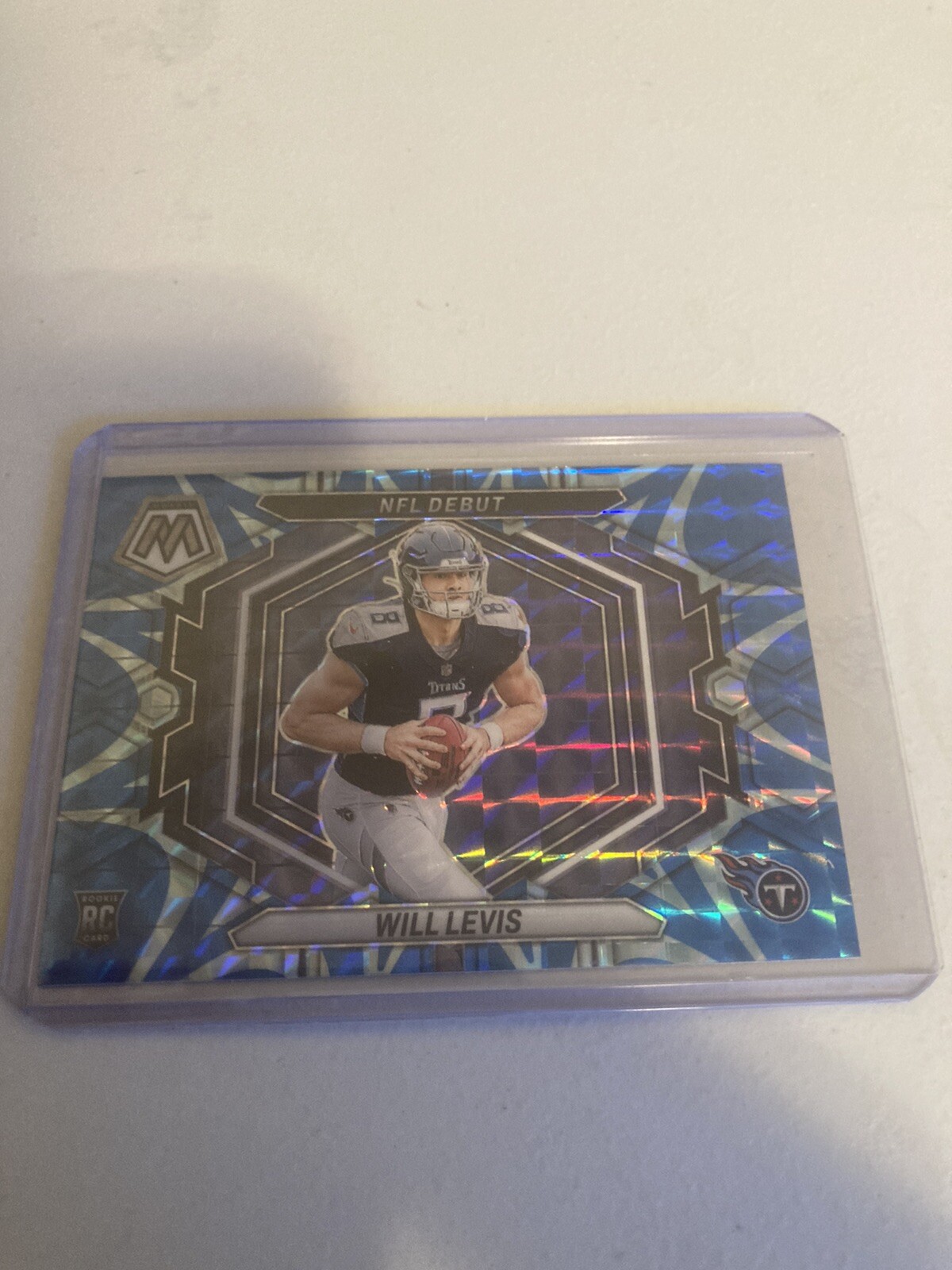 2023 Mosaic Will Levis NFL DEBUT Rc.#4 REACTIVE BLUE PRIZM!! Nr/Mt. Tenn Titans!