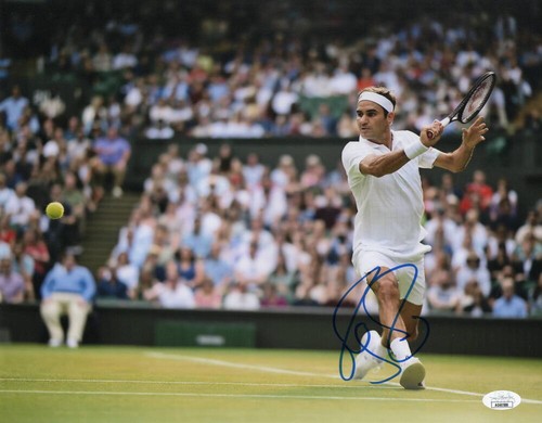 ROGER FEDERER SIGNED AUTOGRAPH 11X14 PHOTO - WIMBLEDON & US OPEN CHAMPION JSA - 第 1/1 張圖片