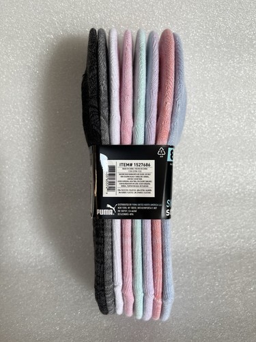 Calzini PUMA Donna’ No Show Sneaker Liner, 8 Paia Varianti Multicolore Nuovi - Foto 7 di 9