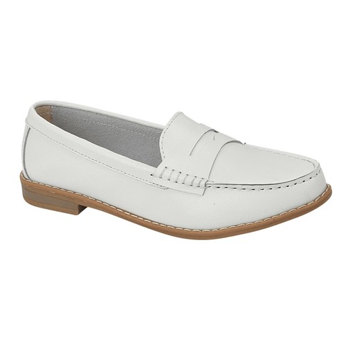 Ladies Slip on Leather Loafer Flats Womens Moccasins Office Work Comfort Shoes - Picture 5 of 15